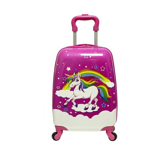 Valise Licorne Arc-en-ciel - Explorez le monde avec style