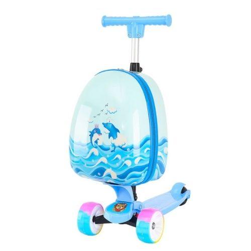 Valise Trottinette - Dauphins - Explorer le Monde