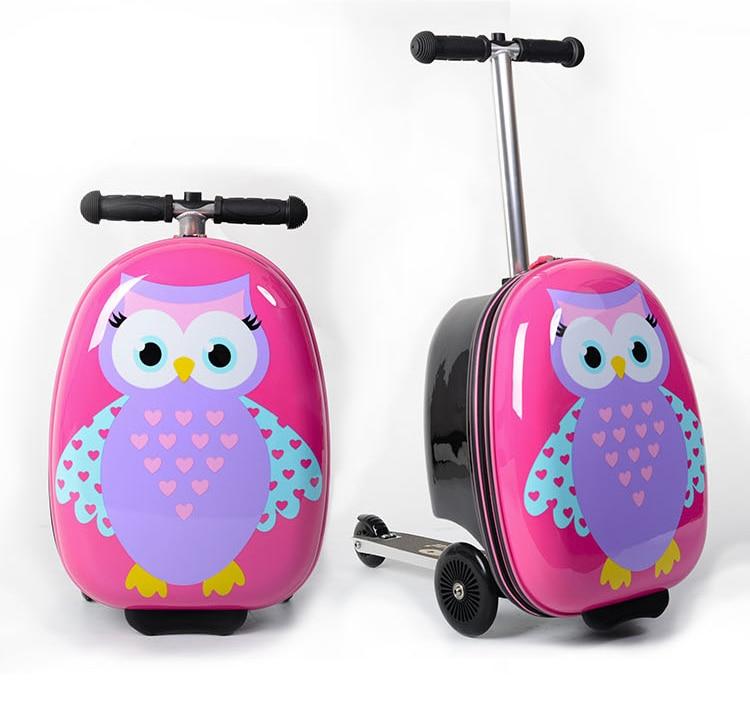 Valise Trottinette Voyage Hibou