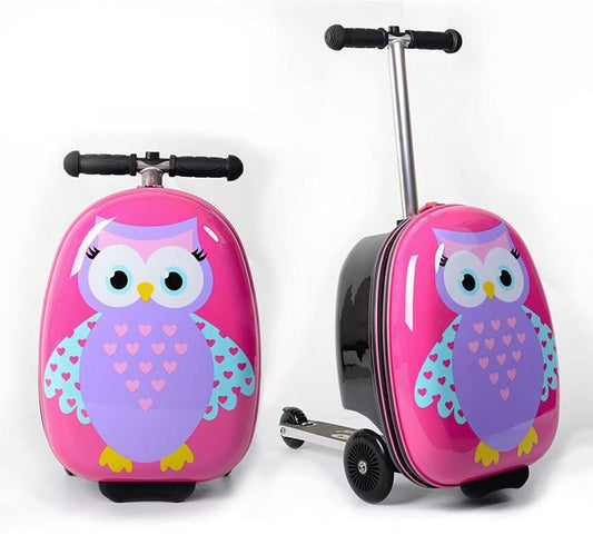 Valise Trottinette Voyage Hibou